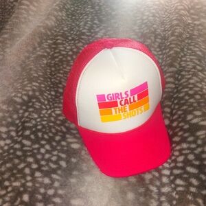 Hat Girl Color Red and White